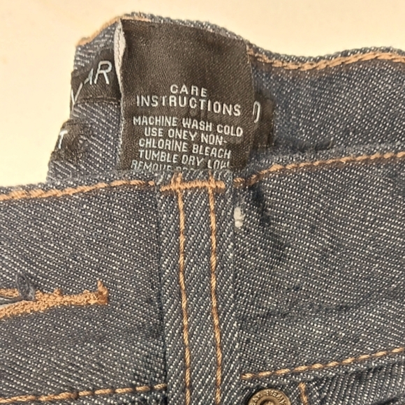 Rocawear Biker Jean Taper Mid Rise Mid Wash Black 8 Pocket Rib Leg Zip Ankle W30 - Picture 5 of 12